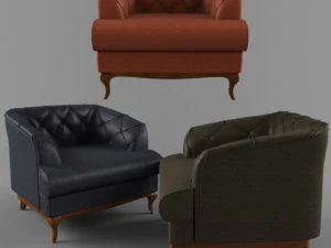 Armchair Davidos Passion 3D Model
