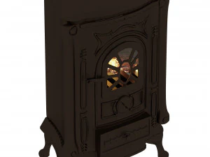 Cast-iron stove of Ingrid 3D Model