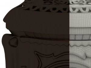 Cast-iron stove of Ingrid 3D Model