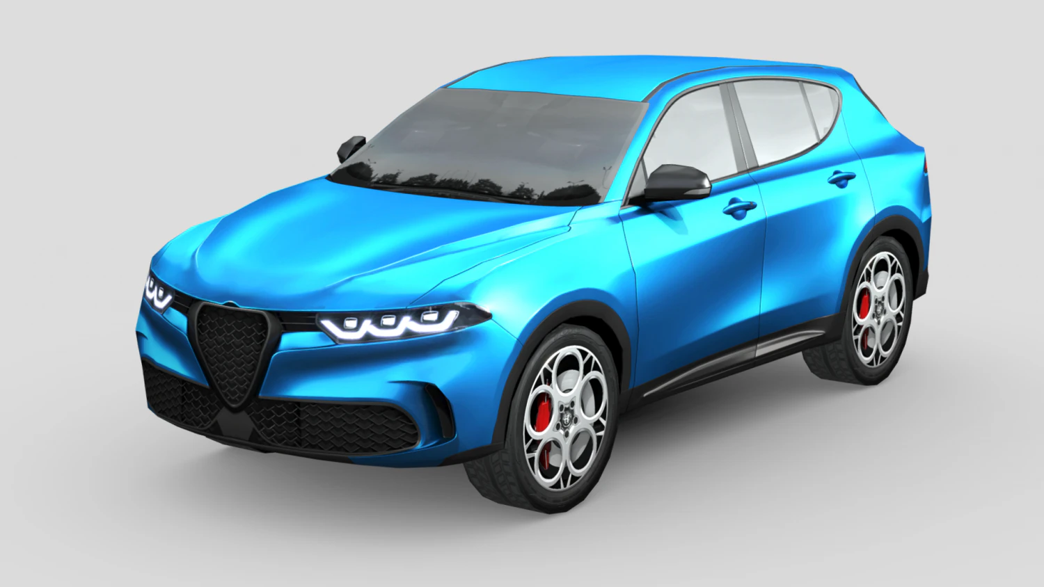 Alfa Romeo Tonale 2023 3D Model .c4d .max .obj .3ds .fbx .stl .blend 