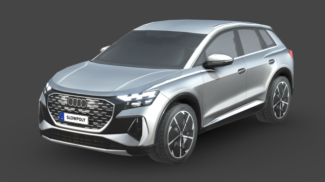 Audi Q4 e-tron 3D Модель .c4d .max .obj .3ds .fbx .stl .blend 