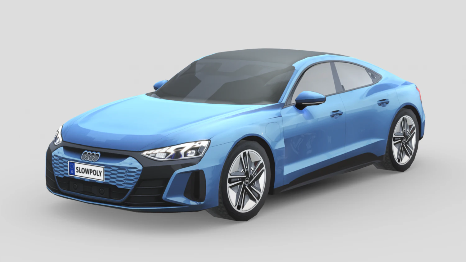 Audi RS e-tron GT 3D Model .c4d .max .obj .3ds .fbx .stl .blend 