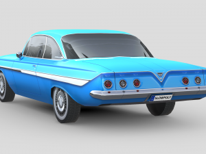 Chevrolet Impala Coupe 1961 3D Model