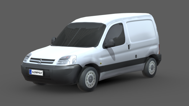 Citroen Berlingo Van 2013 Modello 3D .c4d .max .obj .3ds .fbx .stl .blend 