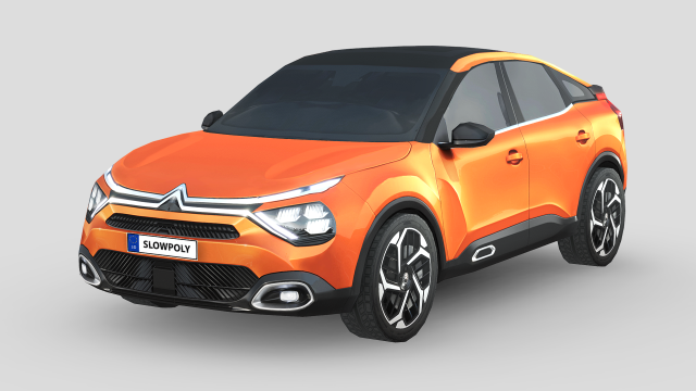 Citroen C4 2021 3Dモデル .c4d .max .obj .3ds .fbx .stl .blend 