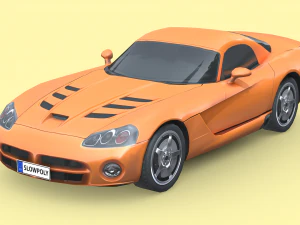 닷지 바이퍼 SRT 2010 3D 모델