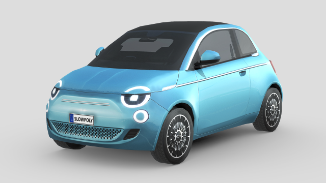 Fiat 500 La Prima 2021 3D Model in Compact Cars 3DExport
