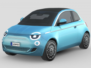 Fiat 500 La Prima 2021 3D 模型