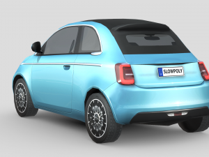 Fiat 500 La Prima 2021 3D Model