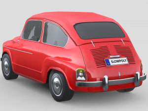 Fiat 600D 1965 3D Модель
