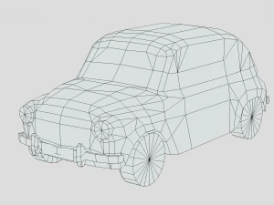 Fiat 600D 1965 3D Model