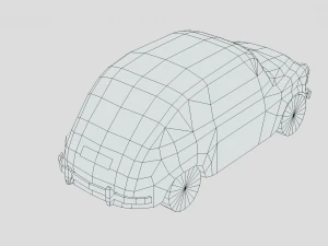 Fiat 600D 1965 3D Model