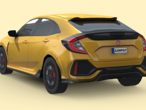 Honda Civic Type R 2018 3D Модель