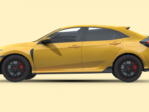 Honda Civic Type R 2018 3D Модель
