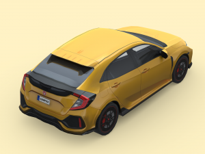 Honda Civic Type R 2018 3D Модель