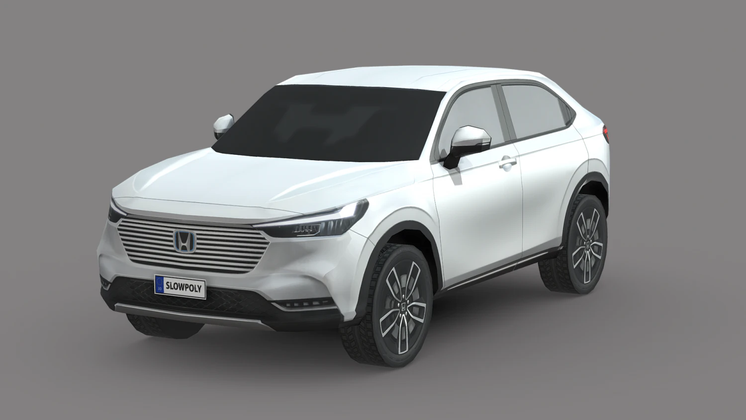 Honda HRV 3D Model .c4d .max .obj .3ds .fbx .stl .blend 