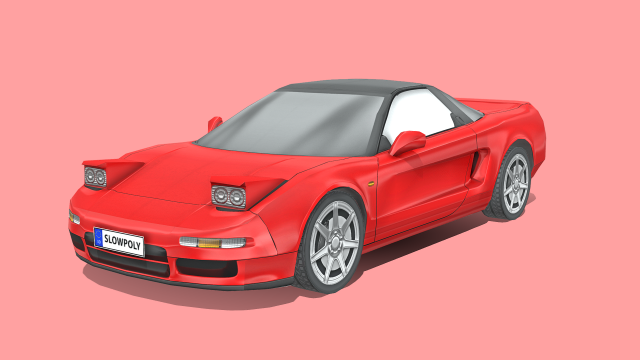 Honda NSX Type R 3D Model .c4d .max .obj .3ds .fbx .stl .blend 