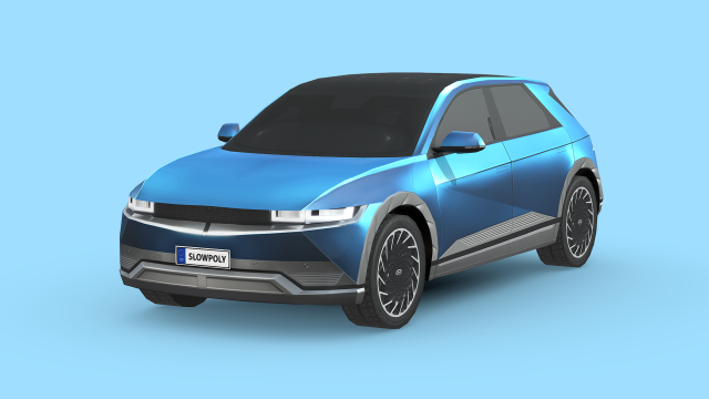 Hyundai Ioniq 5 3D-Modell .c4d .max .obj .3ds .fbx .stl .blend 