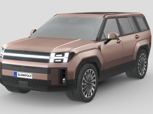 Hyundai Santa Fe 2024 3D Model
