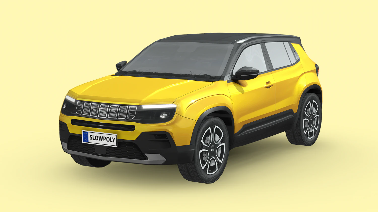 Jeep Avenger 3D Model .c4d .max .obj .3ds .fbx .stl .blend 