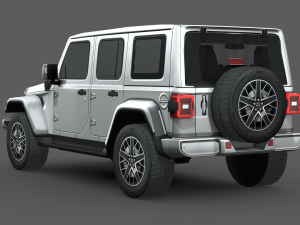 Jeep Wrangler 4xe 2024 3D Model