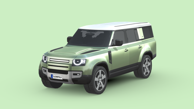 Land Rover Defender 130 3Dモデル .c4d .max .obj .3ds .fbx .stl .blend 