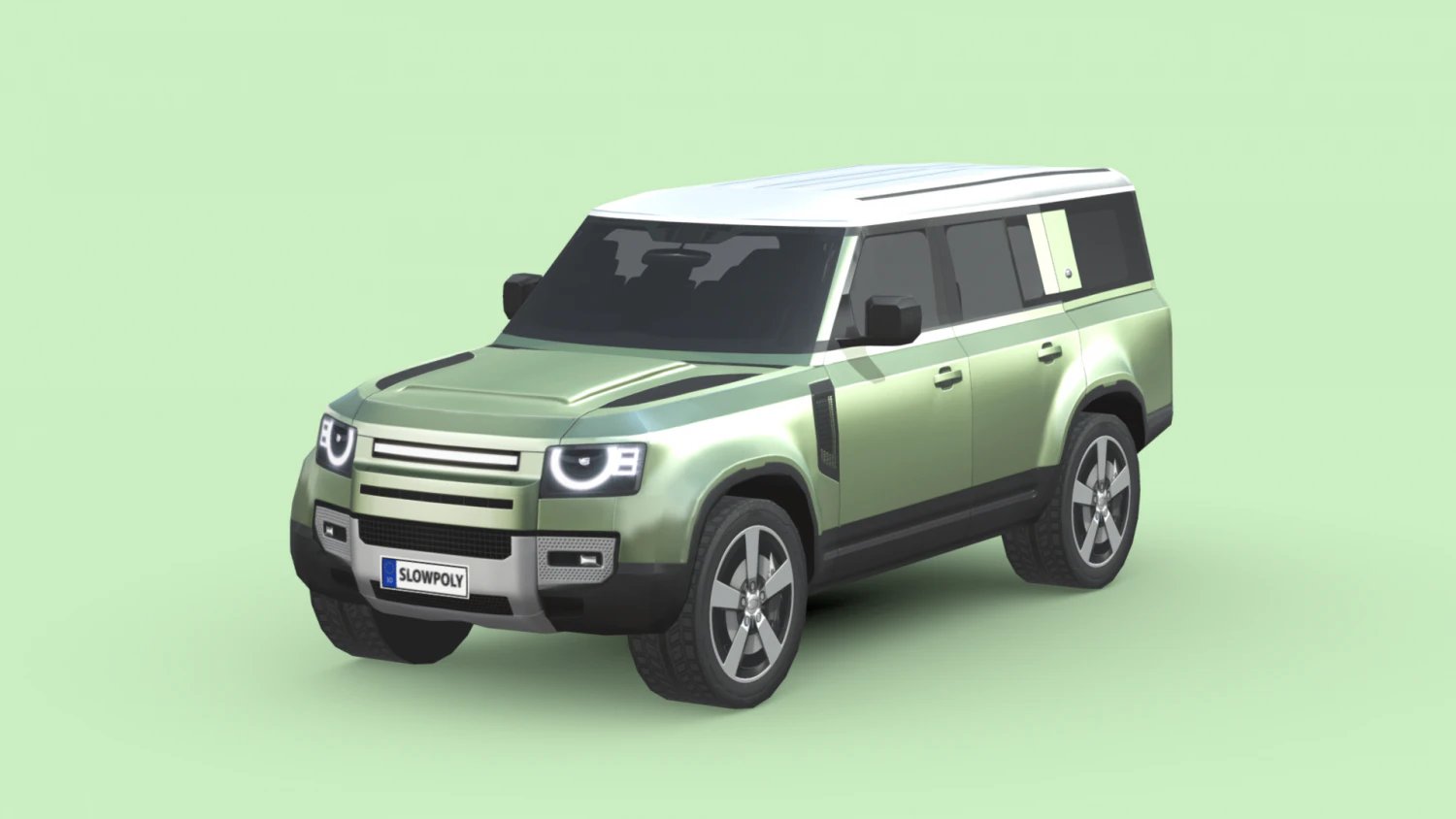 Land Rover Defender 130 3D Model .c4d .max .obj .3ds .fbx .stl .blend 