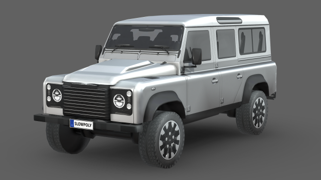 Land Rover Defender Works V8 4-door 2018 3D Model .c4d .max .obj .3ds .fbx .stl .blend 