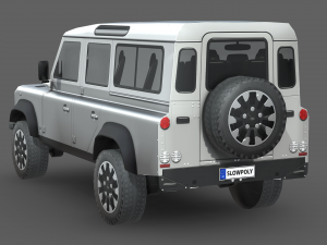 Land Rover Defender Works V8 4-door 2018 3D Model