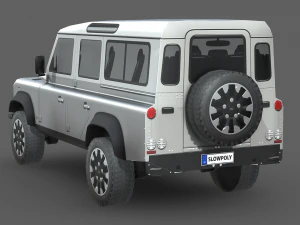 Land Rover Defender Works V8 4-дверный 2018 г. 3D Модель
