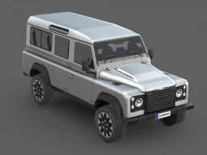 Land Rover Defender Works V8 4-дверный 2018 г. 3D Модель