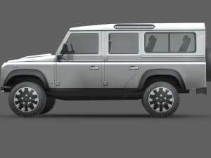 Land Rover Defender Works V8 4-door 2018 3D Model