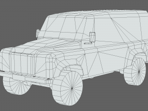 Land Rover Defender Works V8 4-door 2018 3D Model