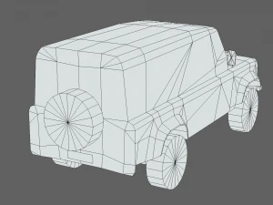 Land Rover Defender Works V8 4-дверный 2018 г. 3D Модель