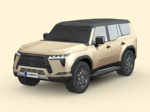 Lexus GX Overtrail 2024 3D Model