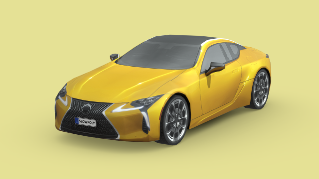 Lexus LC 500 Modelo 3D .c4d .max .obj .3ds .fbx .stl .blend 
