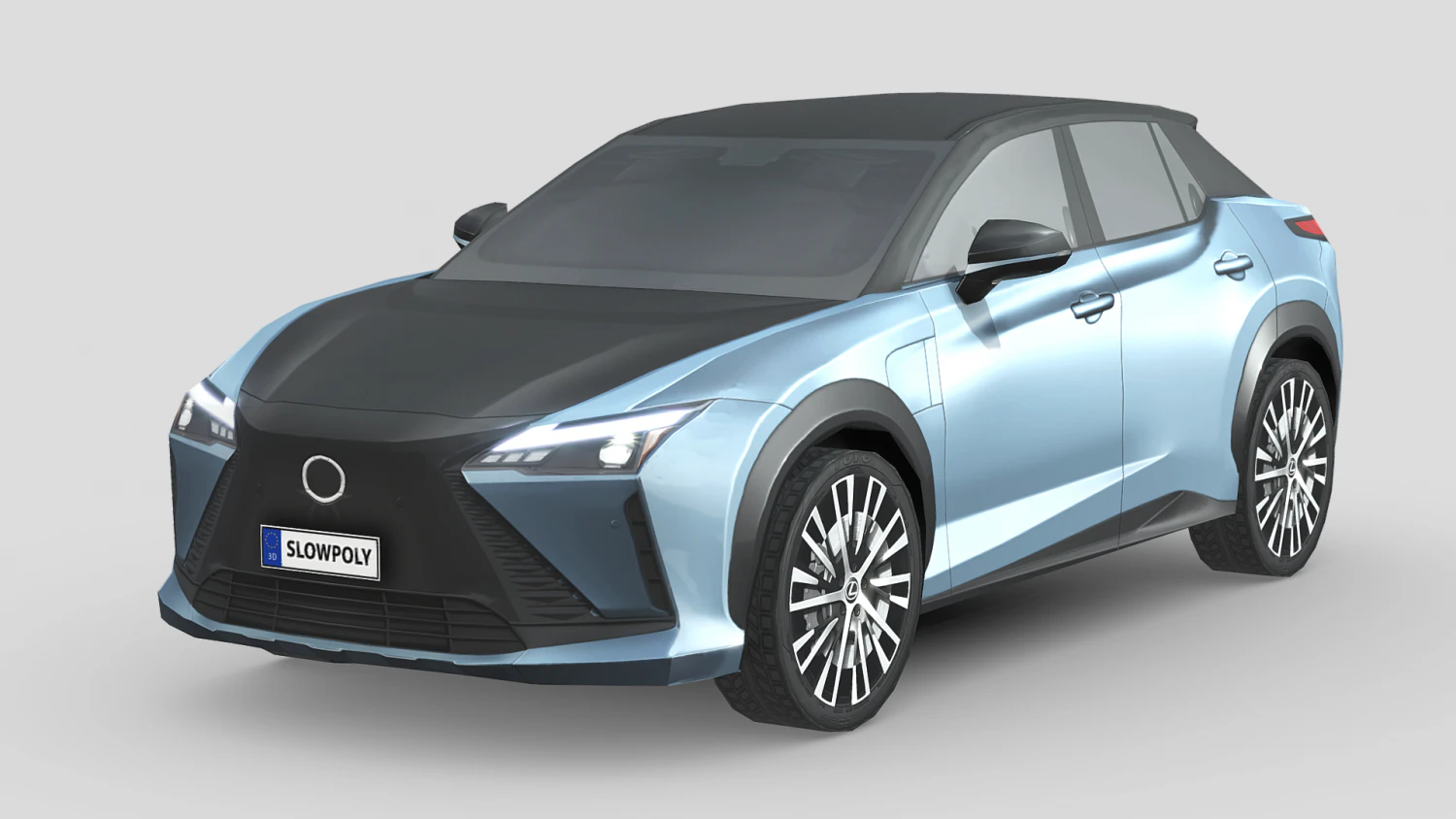 Lexus RZ 450e 2023 3D Model .c4d .max .obj .3ds .fbx .stl .blend 