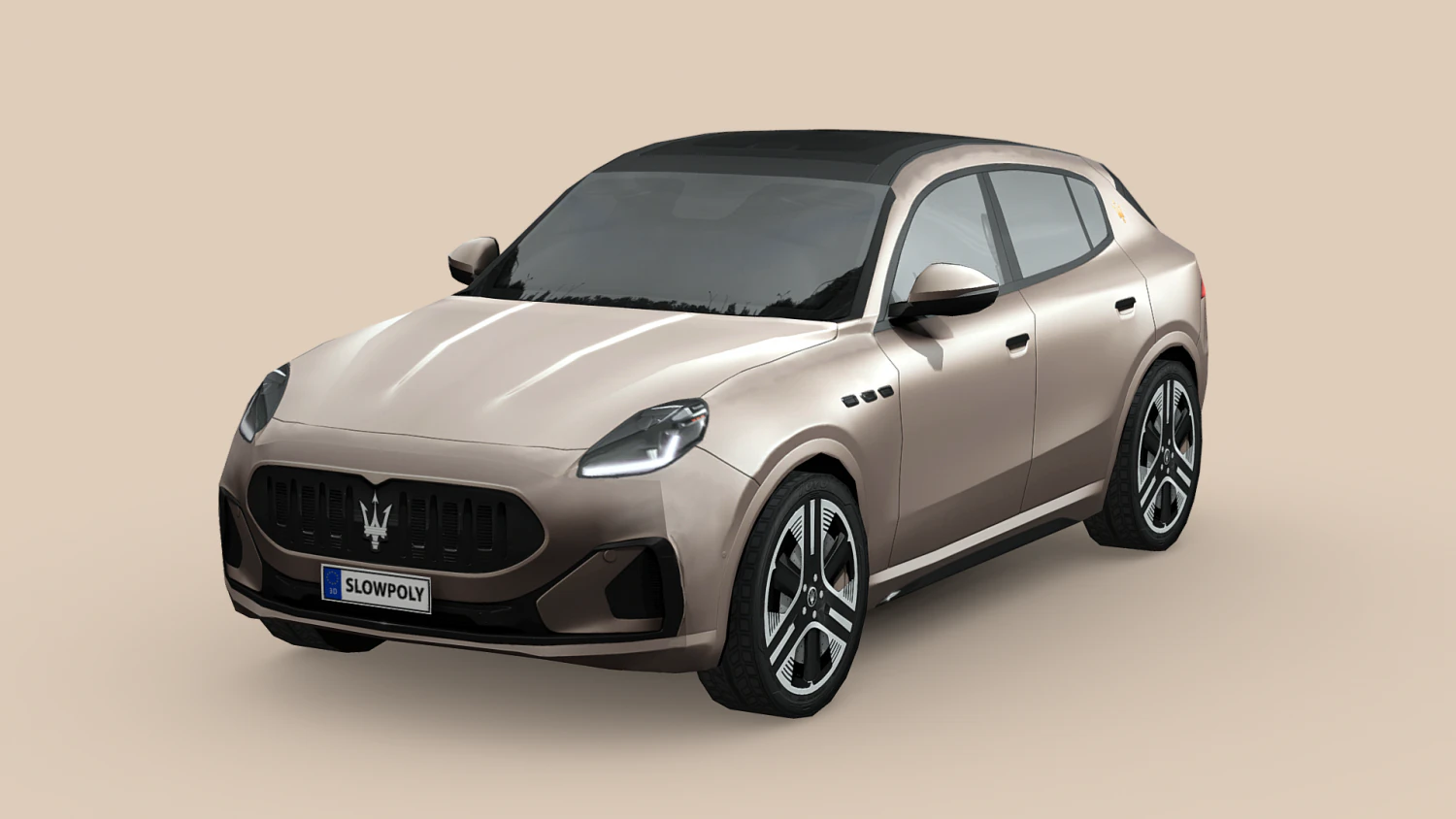 Maserati Grecale Folgore 3D Model .c4d .max .obj .3ds .fbx .stl .blend
