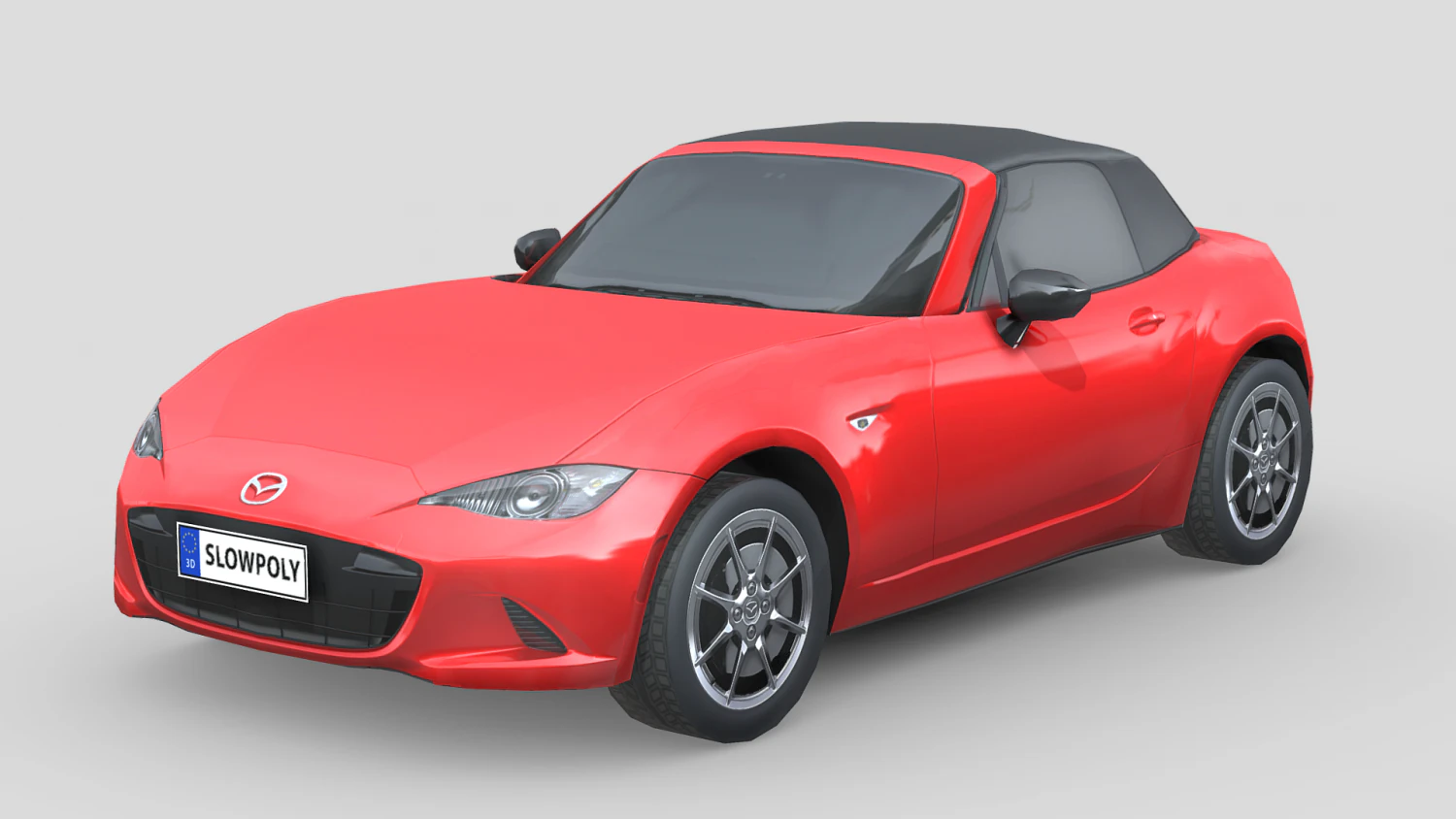 Mazda MX5 2014 3D Model .c4d .max .obj .3ds .fbx .stl .blend