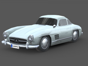 Mercedes Benz 300SL Gullwing 3D Model