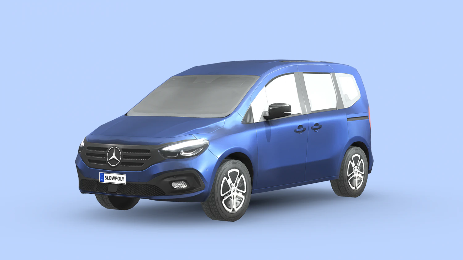 Mercedes-Benz EQT 3D Model .c4d .max .obj .3ds .fbx .stl .blend 