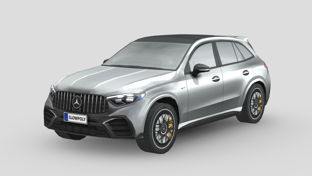 Mercedes Benz GLC63 AMG 3D Модель .c4d .max .obj .3ds .fbx .stl .blend 