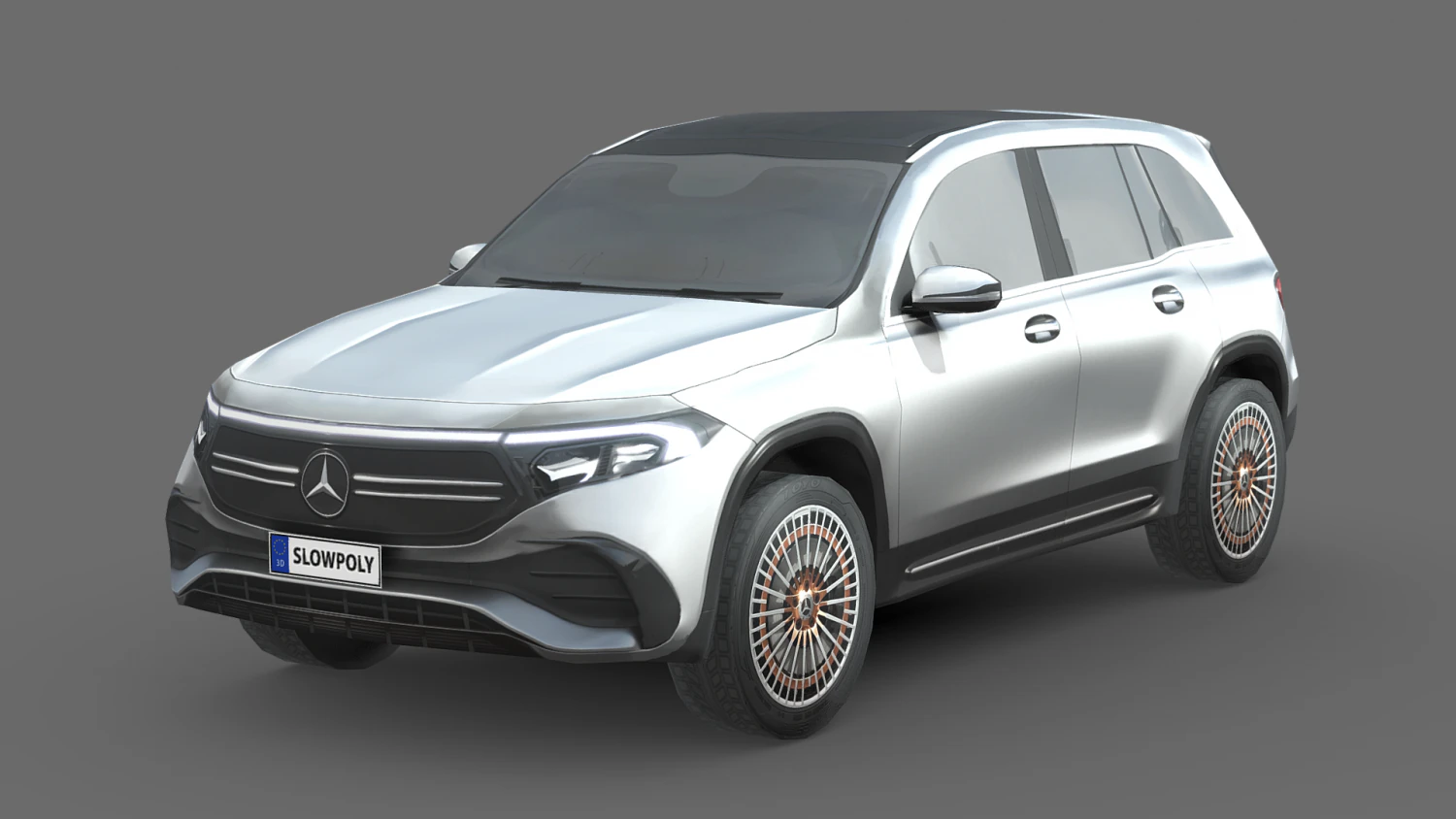 Mercedes-Benz EQB 3D Model .c4d .max .obj .3ds .fbx .stl .blend