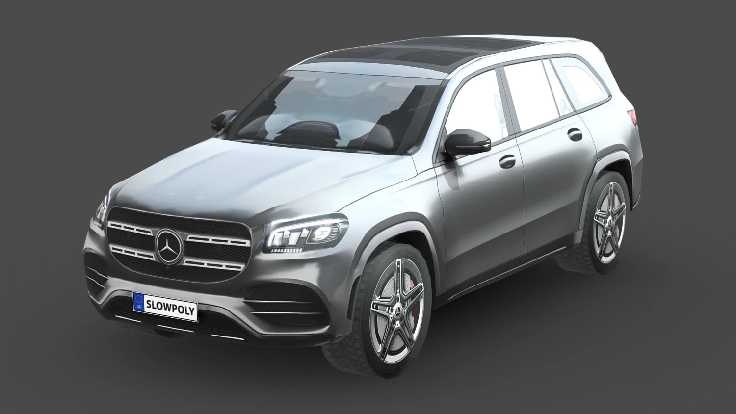 Mercedes-Benz GLS 3D Model .c4d .max .obj .3ds .fbx .stl .blend