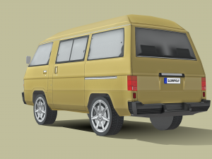 Mitsubishi Delica Wagon Modello 3D