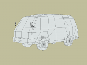 Mitsubishi Delica Wagon Modello 3D