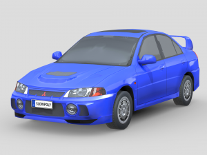 Mitsubishi Lancer Evolution 1997 3D Model