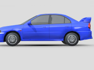 Mitsubishi Lancer Evolution 1997 3D Model