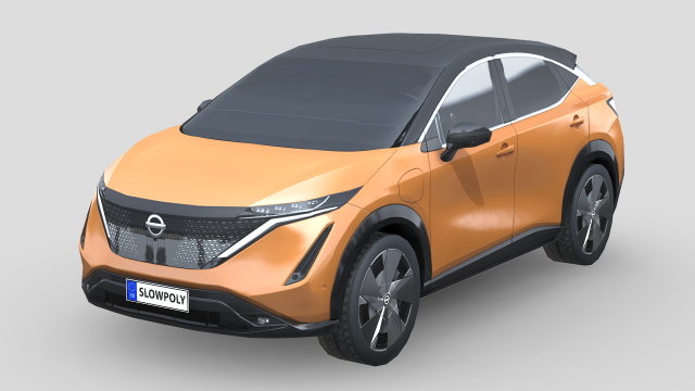 Nissan Ariya 2020 3Dモデル .c4d .max .obj .3ds .fbx .stl .blend 