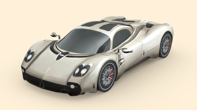 Pagani Utopia 3D 모델 .c4d .max .obj .3ds .fbx .stl .blend 